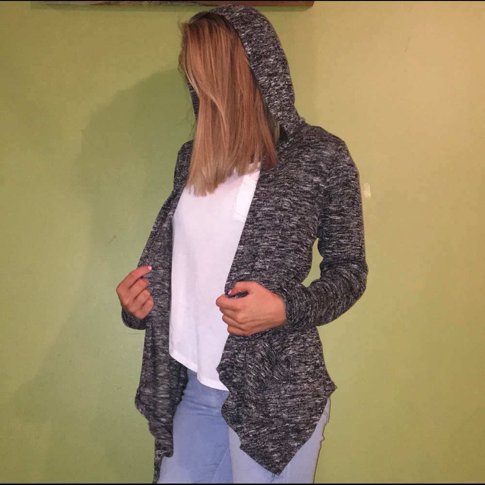 small grey cardigan